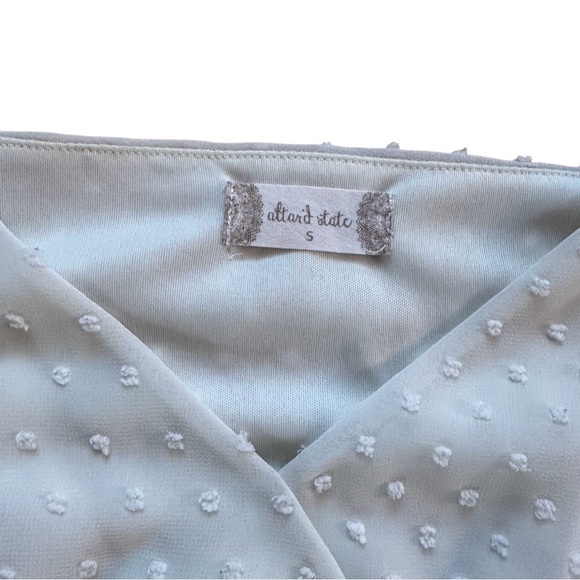 Alter’d State Mini Dot Flutter Sleeve White Dress - Picture 5 of 7